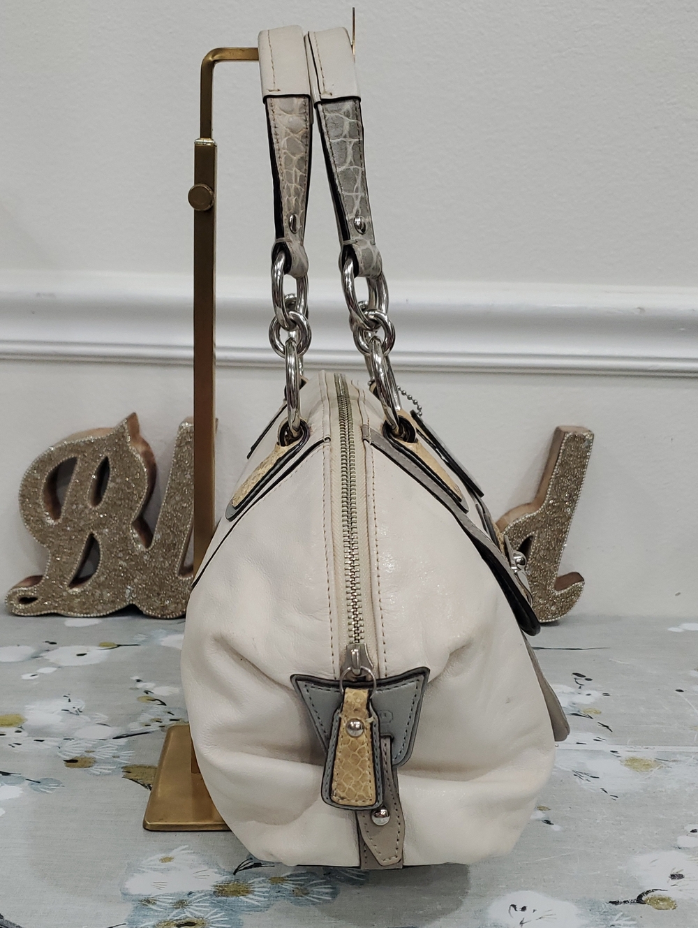 Coach Kristin Spectator Leather Domed Satchel - Picture 5 of 16